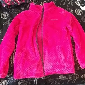 Girls hot pink Columbia jacket never worn size 14/